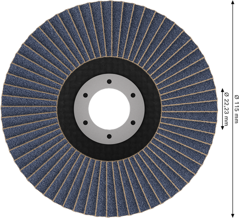 Lamelový kotouč Bosch PRO X571 115 mm G40, zkosený.